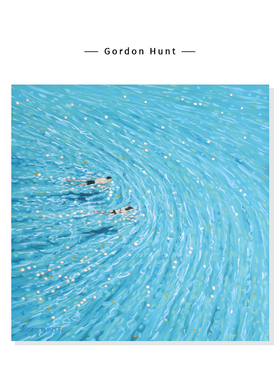 【Gordon Hunt】海洋风景插画蓝色系治愈游泳复刻艺术装饰挂画芯