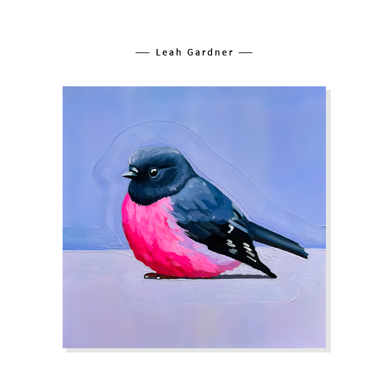 【Leah Gardner】清新治愈系小鸟简约奶油风复刻艺术装饰挂画芯