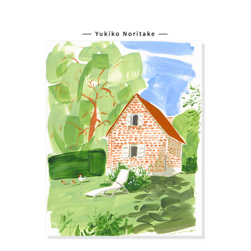 【Yukiko Noritake】田园自然风景插画复古治愈ins艺术复刻挂画芯