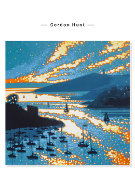 【Gordon Hunt】一帆风顺海洋风景插画蓝色系复刻艺术装饰挂画芯