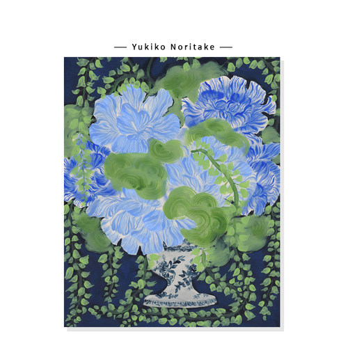 【Yukiko Noritake】法式中古花卉插画复古治愈ins艺术复刻挂画芯