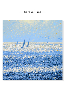 【Gordon Hunt】一帆风顺海洋风景插画蓝色系复刻艺术装饰挂画芯