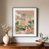 客厅法式 装 饰画中古意境高级感卧室挂画ins风送高级玄关壁画送礼