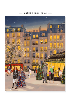 【Yukiko Noritake】法式中古风街景插画高级感ins艺术复刻挂画芯