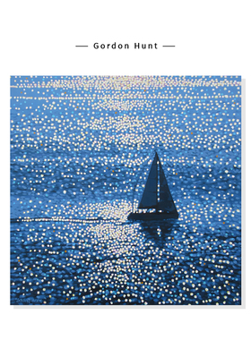【Gordon Hunt】一帆风顺海洋风景插画蓝色系复刻艺术装饰挂画芯