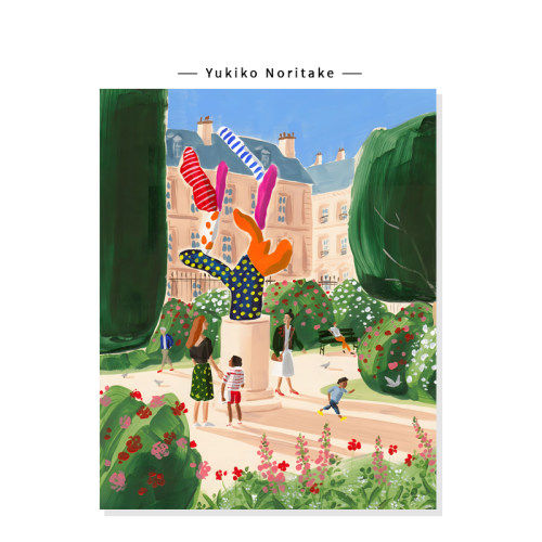 【Yukiko Noritake】童趣儿童公园插画复治愈系ins艺术复刻挂画芯
