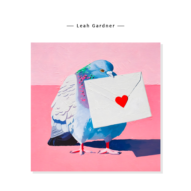 【Leah Gardner】清新治愈系小鸟简约奶油风复刻艺术装饰挂画芯