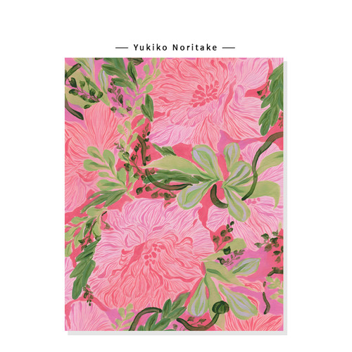 【Yukiko Noritake】法式中古花卉插画复古治愈ins艺术复刻挂画芯