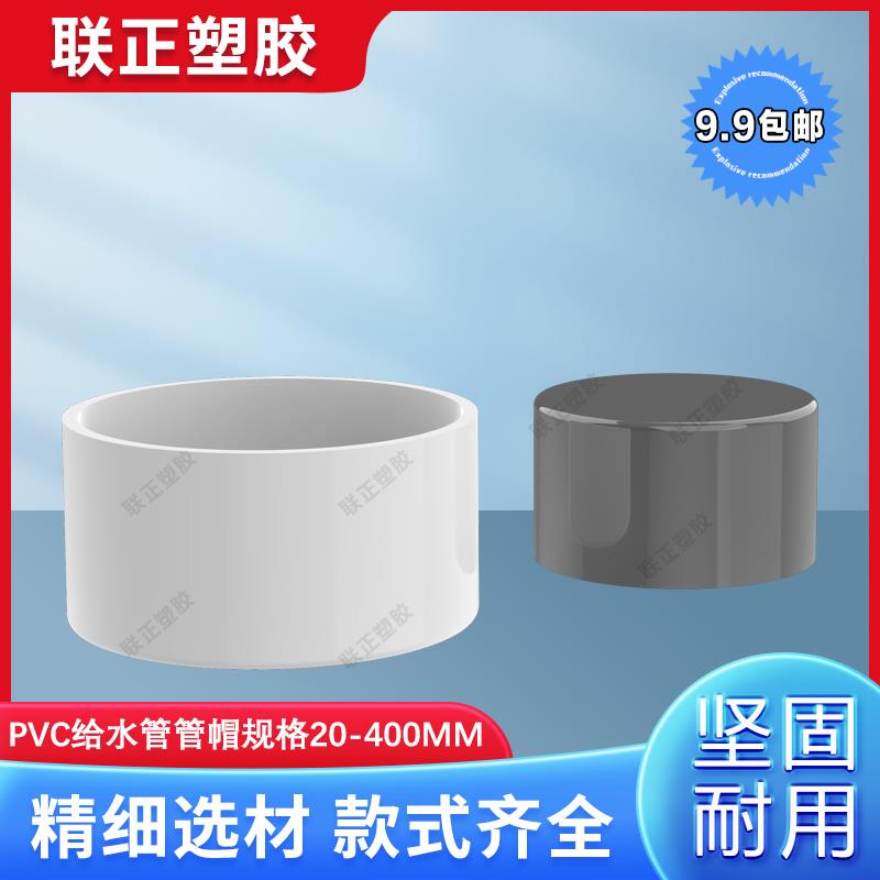 pvc水管堵头 堵帽 管堵20 25 32 40 50 63 75 90 110 160 200盖子