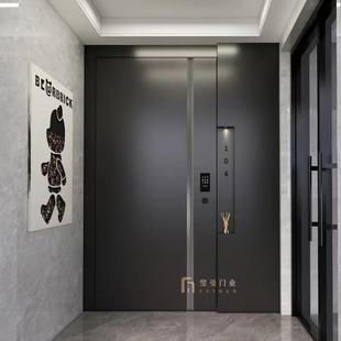 一门一景智能入户门精雕铸铝门别墅大门全铝防盗门子母门进户大门