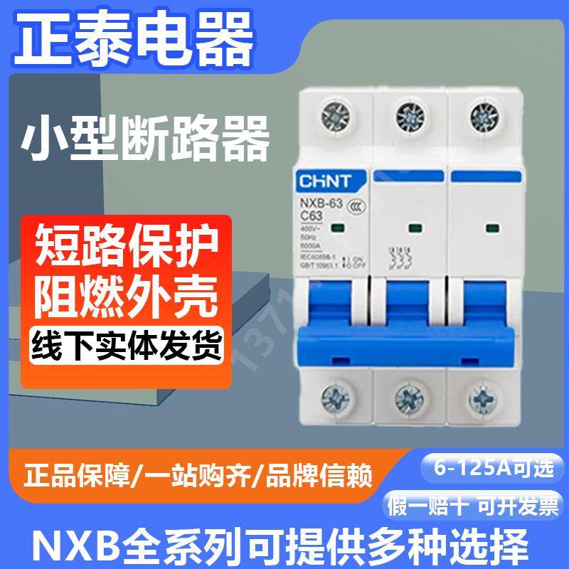 正泰NXB-63小型空气开关断路器1P 2P 3P 4P C6A C10A C32A C63A