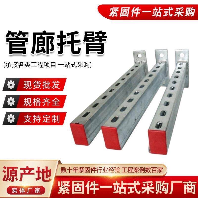 管廊支架电缆沟支 架隧道管廊桥架托臂槽道支架C型钢管廊托臂支架