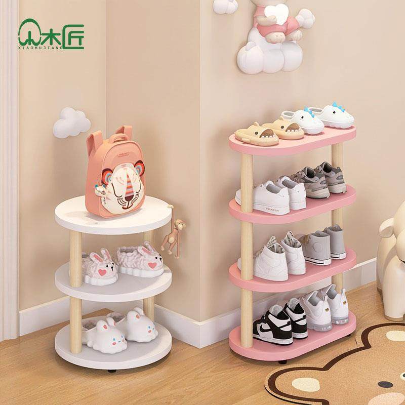 儿童鞋架门后宝宝专用小型鞋柜极窄可爱婴幼儿小朋友鞋子收纳架子