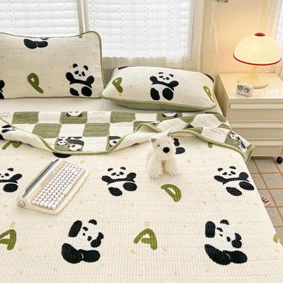 定制A类牛奶绒双面床盖三件套一面绒一面棉榻榻米床单专用炕盖冬