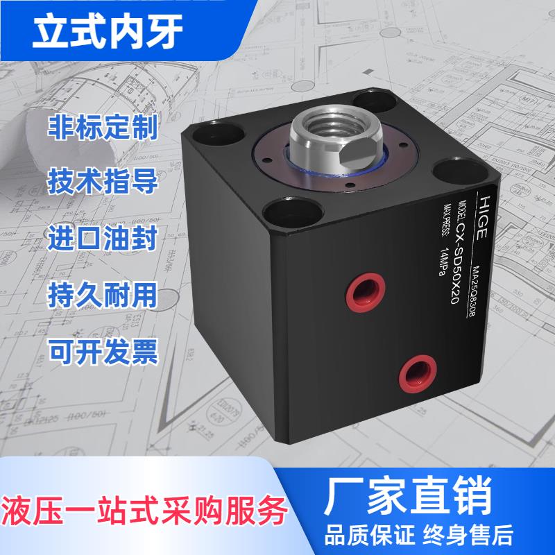 薄型模具油缸液压缸方形小油缸小方缸SD20/25/32/40/50/63/80/100