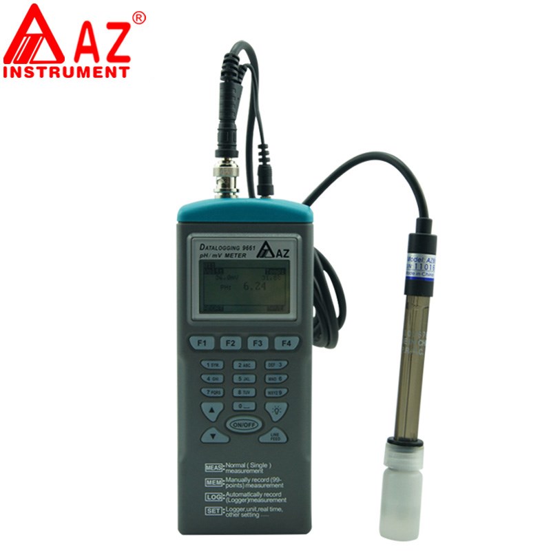 衡欣 AZ966j1水质分析仪酸碱度计记忆式PH/mv/温度表酸碱记录器