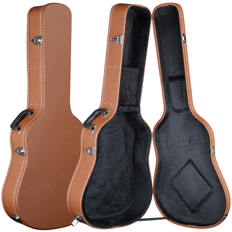 木吉他琴盒40寸4m1寸民谣吉他琴箱防震可托运琴盒38寸39寸皮革琴