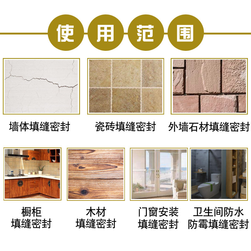 995中性c硅酮结构胶门窗幕墙软胶瓷白玻璃胶耐候密封胶快干型整箱