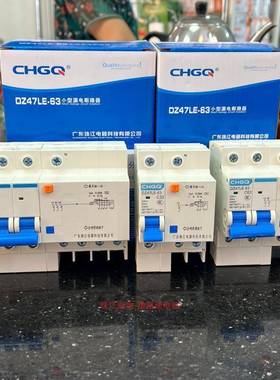 广东珠江漏电保护器2P63A32a断路器带空气开关DZ47家用220V漏保