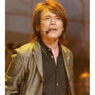 歌手伍佰同款发型男假发长直发帅气逼真蓬松韩版表演小品年会道具