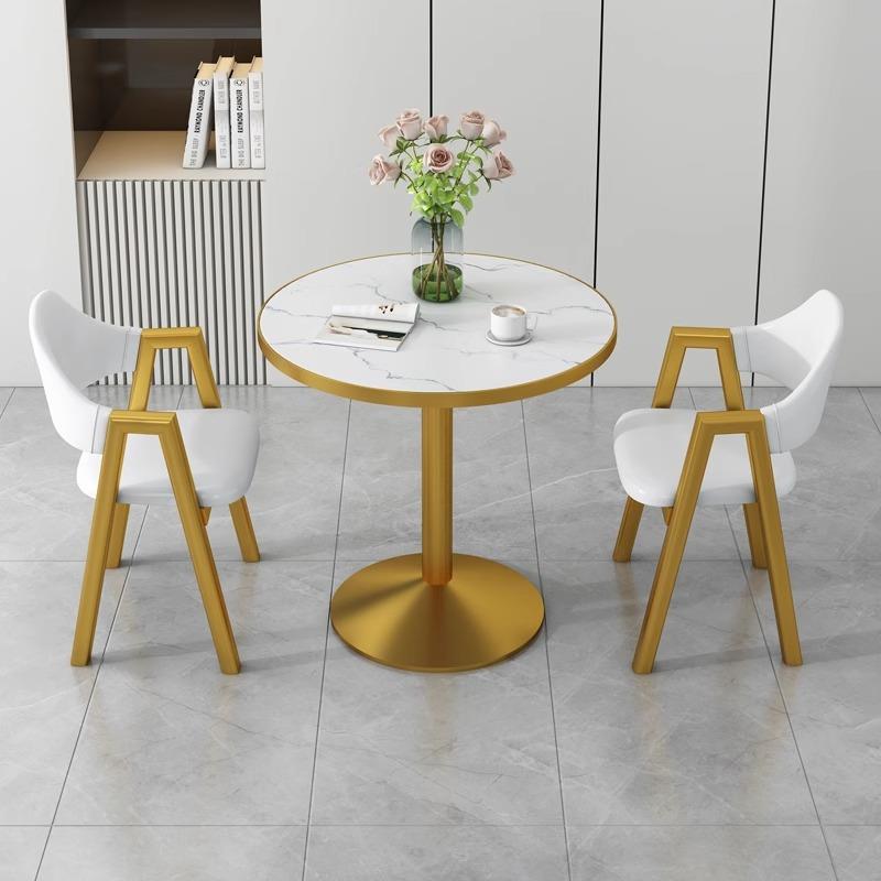 阳台桌椅组合小茶桌网红休闲圆桌餐桌家用茶几椅子套装接待洽谈桌