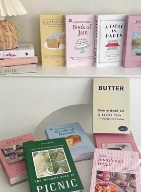 奶油少女ins风假书摆件小清新装饰品仿真书网红影楼拍摄道具摆件