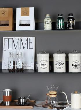 水吧台装饰摆件咖啡豆高级样板间橱柜装饰品摆件展厅厨房软装饰品