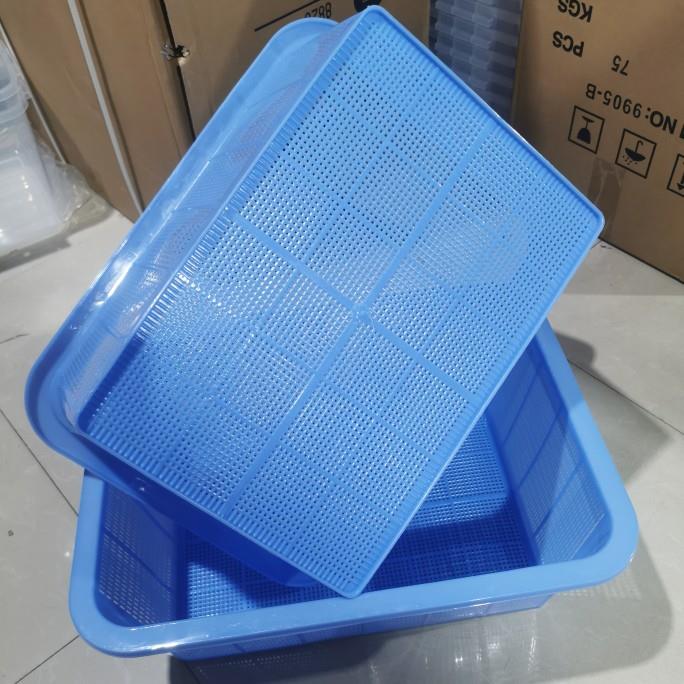 塑料篮子长方形大号熟胶筐子加厚深款洗菜漏水厨房沥水篮耐摔框子