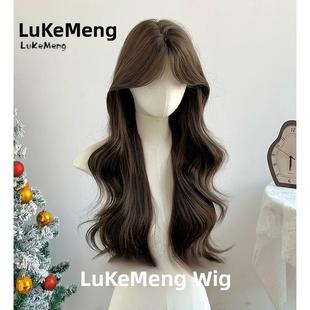 鹿可萌假发【柏林花事】冷棕色大波浪女长发卷发日常自然女全头套
