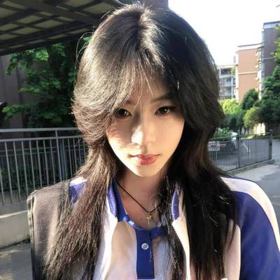 狼尾假发男中长发日系时尚鲻鱼头男士半扎日常蓬松自然仿真全头套