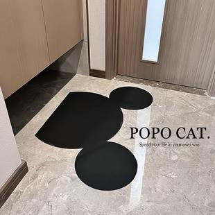 异形卫生间门口吸水地垫家用硅藻泥浴室防滑垫子厕所入户速干地毯
