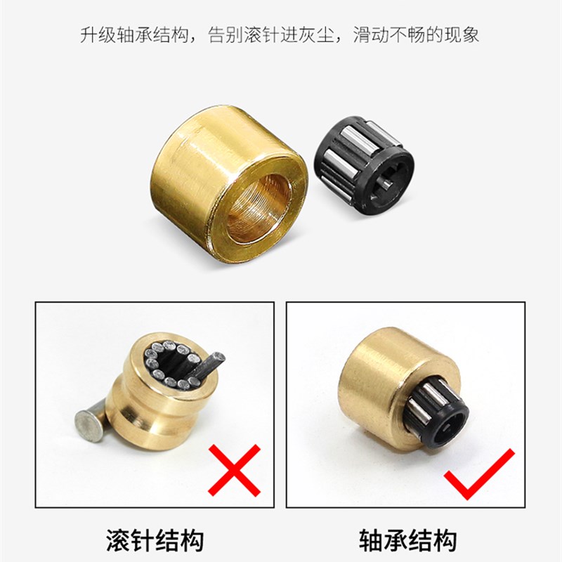 塑钢门窗滑轮玻h璃移门轮88型不锈钢轴承双铜轮77推拉窗户轨道滚