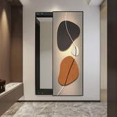 时来运转艺术隐形全身镜推拉隐藏式 F镜子卧室试衣镜壁挂家用穿衣