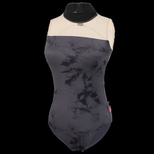 芭蕾体操服开档舞蹈生艺考练功服成人女高跨挂脖R练功服舞蹈服无