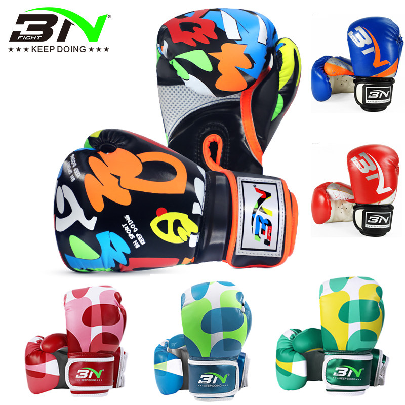 BN儿童拳击手套男孩女孩q3-10岁 4oz 6oz 散打跆拳道训练手套搏击