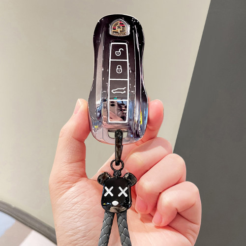 适用于保时捷钥匙套卡宴帕拉梅拉macan911Taycan718车高档壳扣