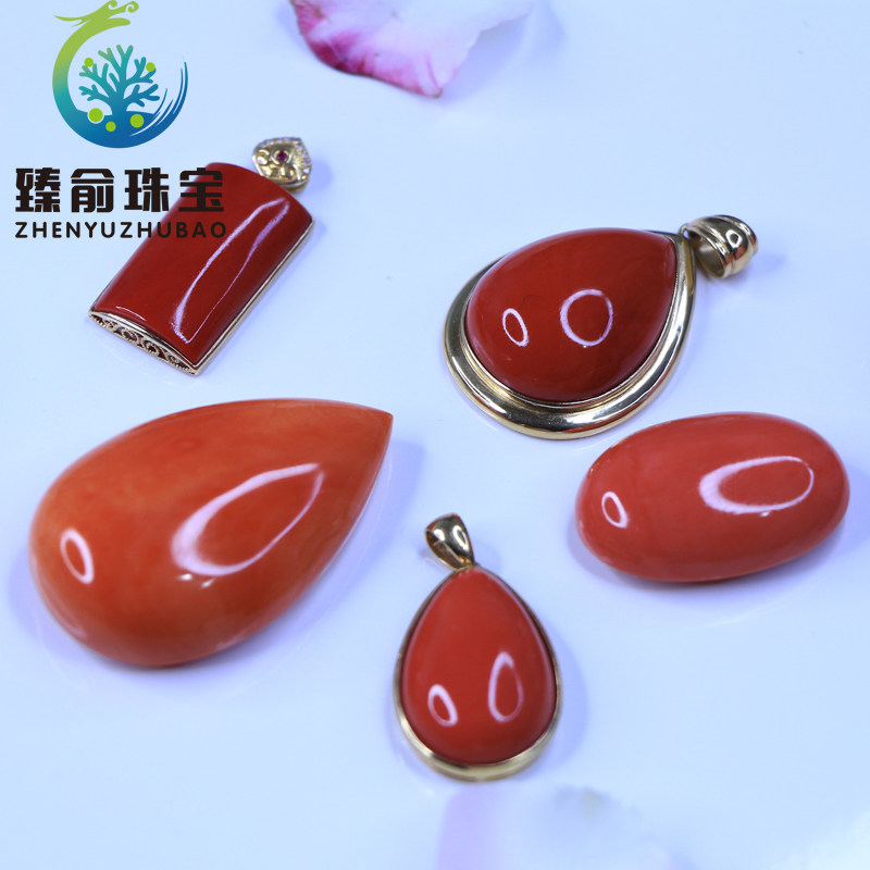 天然珊瑚吊坠礼物礼品
