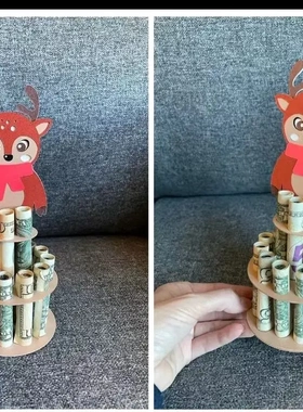 hristmas money lip deoration圣诞钱托木制工艺品圣诞节钱夹