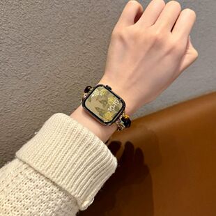 适用荣耀亲选2i表带手环9斑斓琥珀链荣耀5/4Pro/HaylouWatch表带