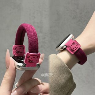 小狗发圈oppowatch3/2/X/3pro/4pro手表表带可爱运动弹力女se适用
