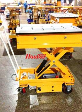 200kg滚珠台面式平台车MH-K70牛眼电动/手动液压升降平台车叉车