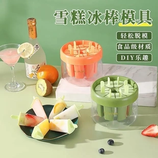 冰激凌棒冰冰棍做冰淇淋家用自制雪糕模具冰糕冻冰块套装 diy模型