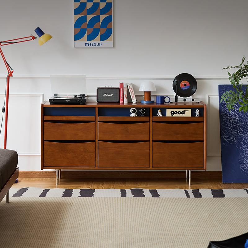 出乎生活密斯九斗柜客厅靠墙