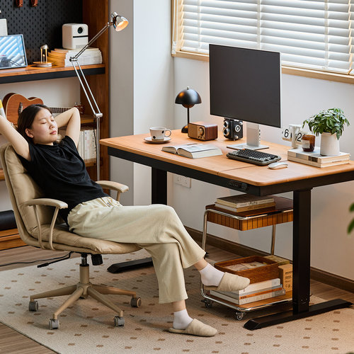 出乎生活简约可升降电动书桌