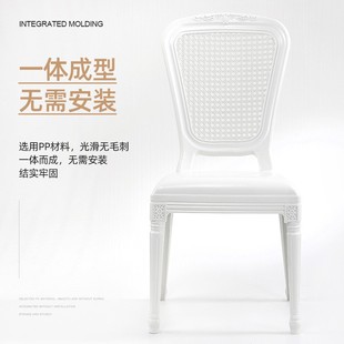 休闲椅子 塑料椅子北欧镂空靠背椅子家用餐椅奶茶店咖啡厅户外时尚