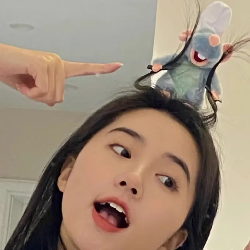 料理鼠王发箍头箍  料理鼠王毛绒公仔夹子发夹厨师帽子