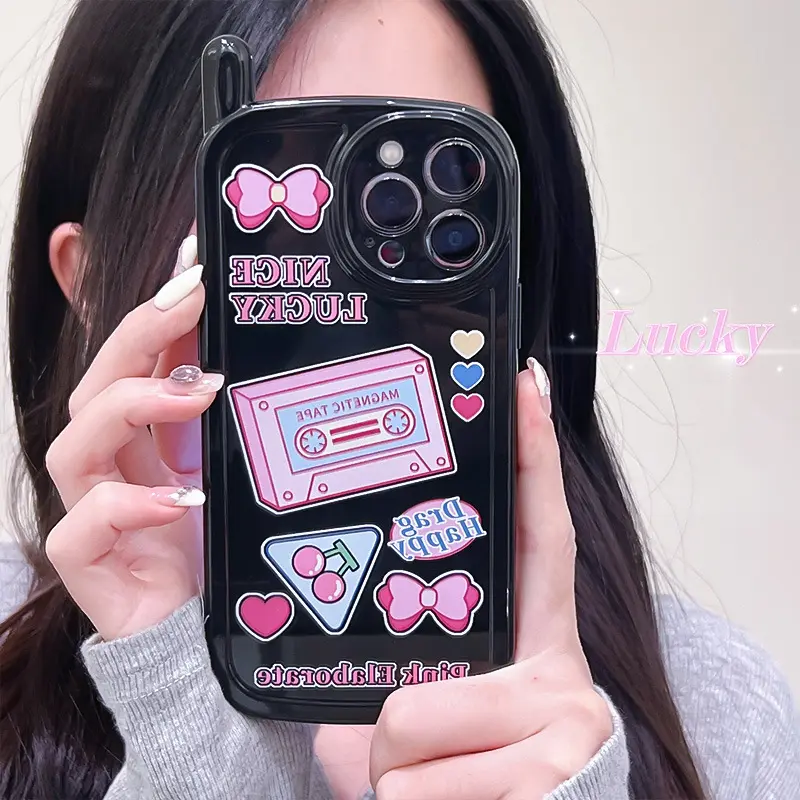 知泰适用14promax硅胶13pro卡通12新款78小电话