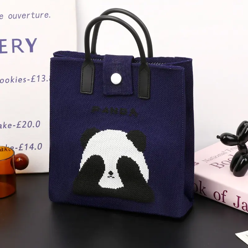 潮流托特包日常休闲百搭可爱软橡胶手柄