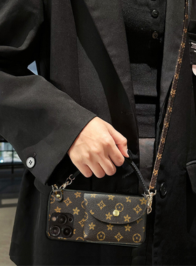 坎宁安适用于华为nova15手机壳卡夹nova14pro钱包14pro斜跨绳15手提12pro口红钥匙包10/11插卡套13小众8p全包