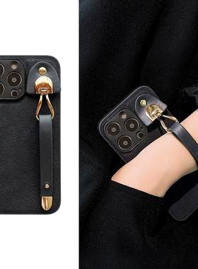 适用OPPOa15手机壳a72复古a36咖色a1pro手腕带a2pro秋冬a97小众a55s新款a15皮质a93s创意a58防摔a96时尚a57女